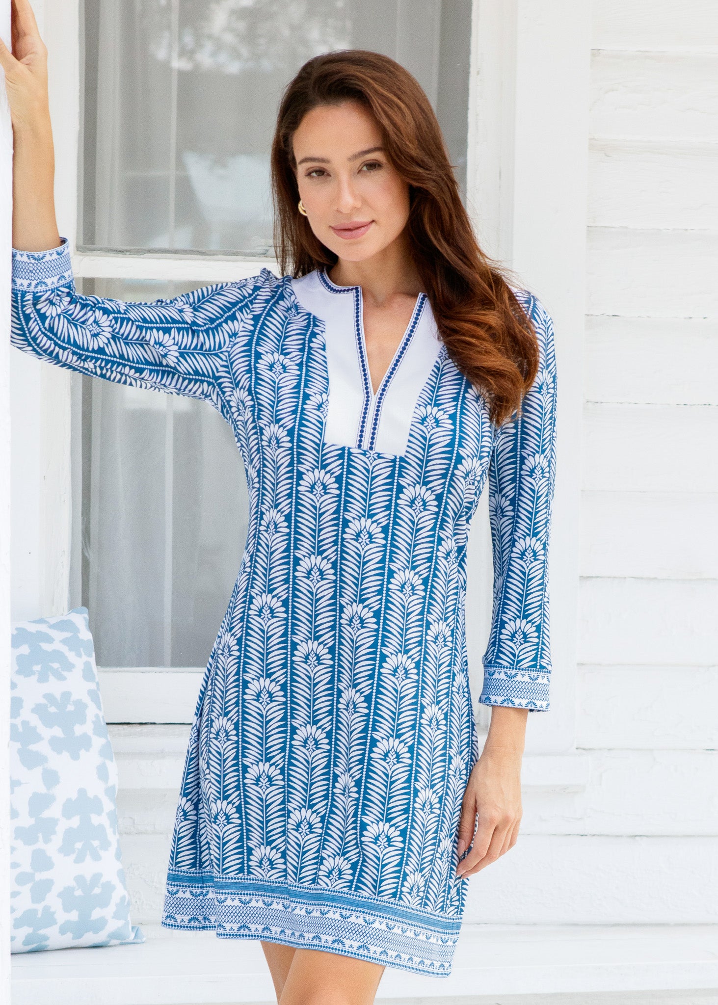 Cabana Life Women's Embroidered Tunic Dress, Small Cabana Life Women's Embroidered Tunic Dress, Small