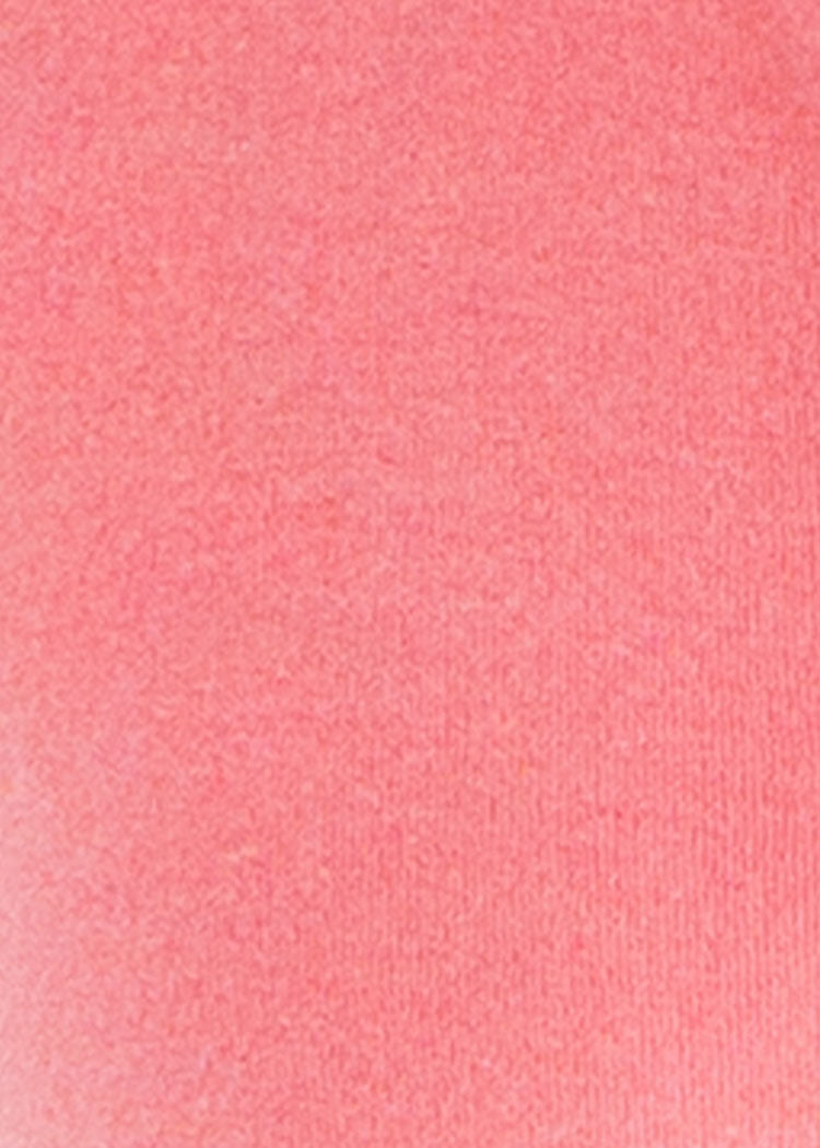 Coral terry fabric swatch