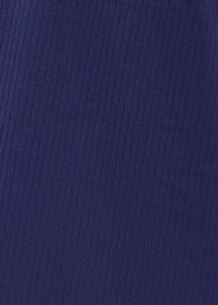 Navy Ribbed Fabric Swatch