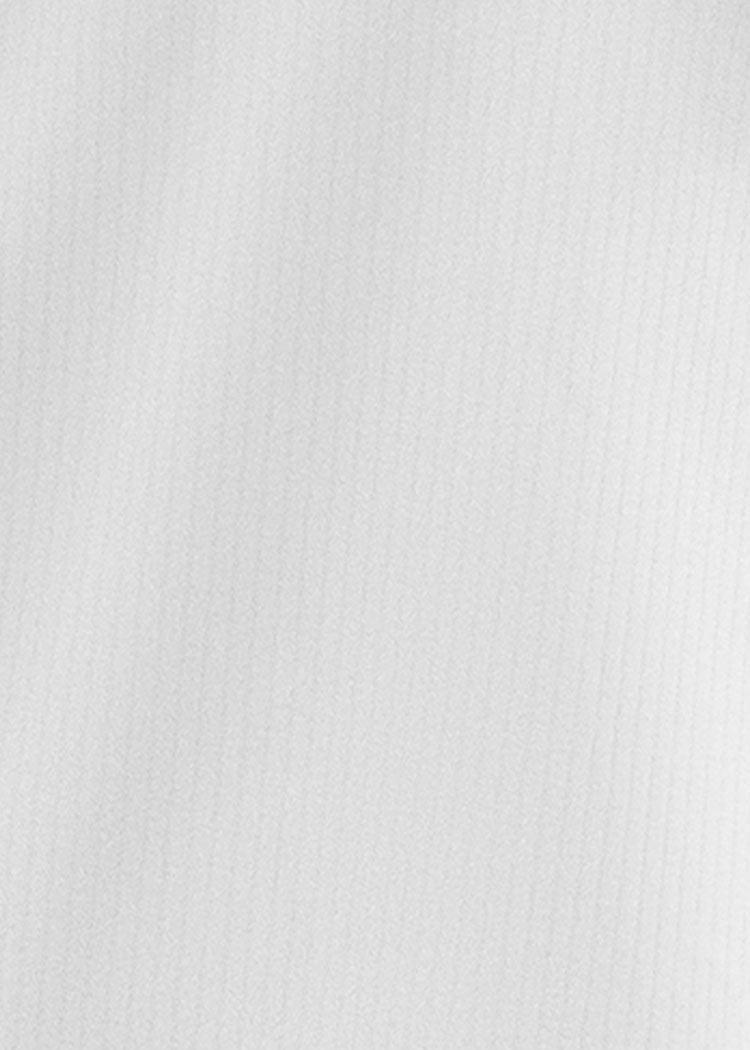 White ribbed fabric swatch