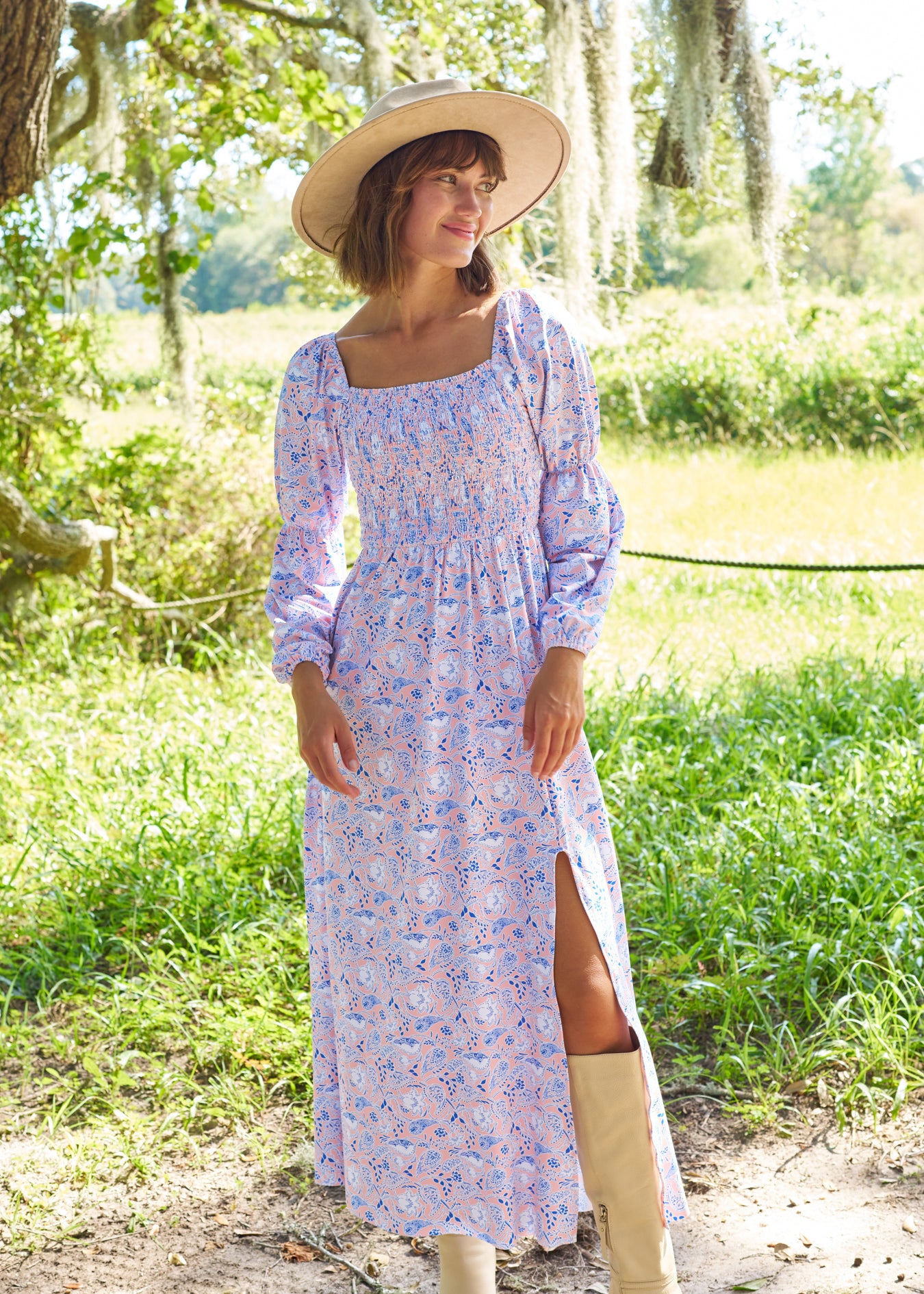 Marion navy hotsell floral maxi dress