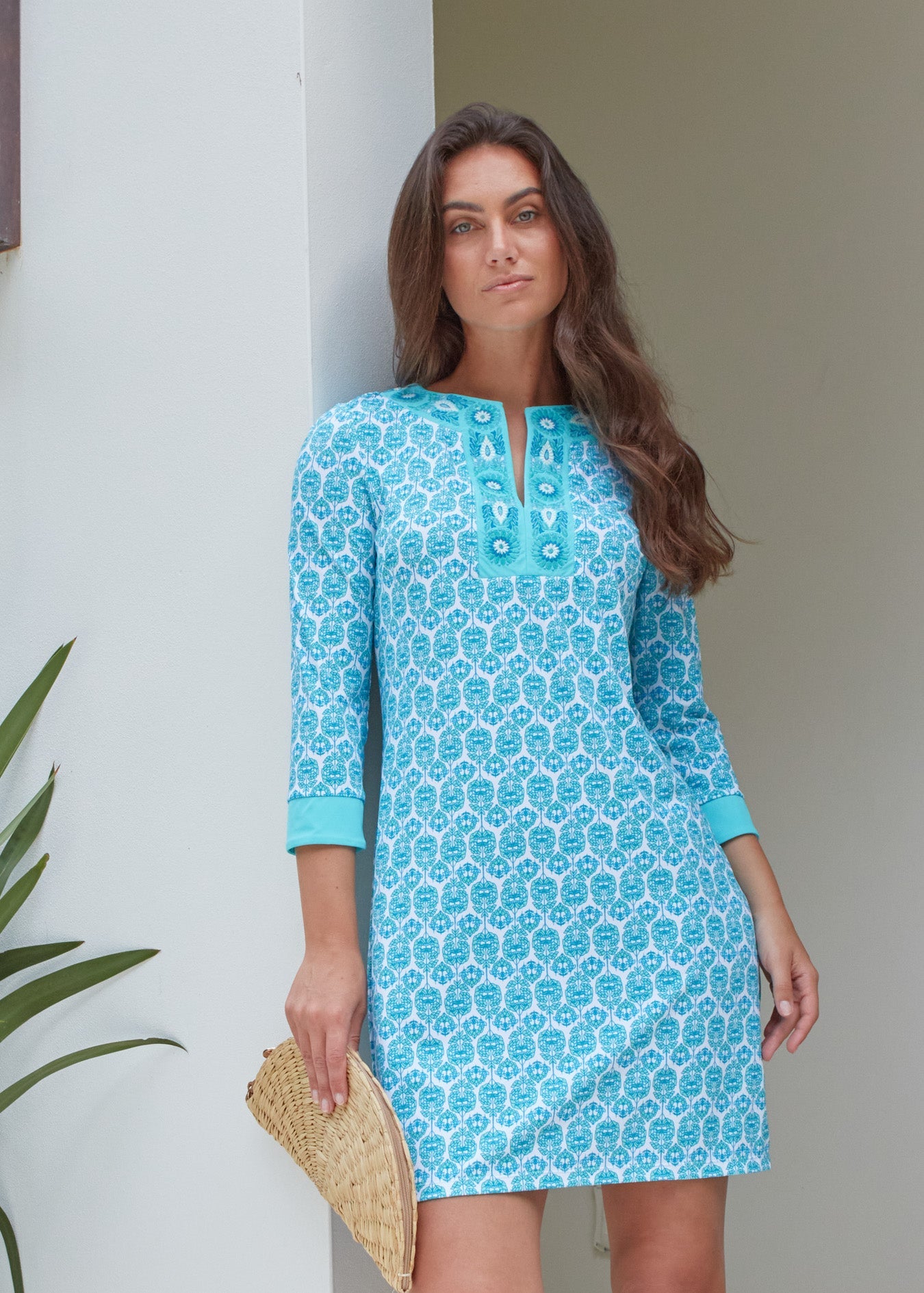 Rosebay Embroidered Tunic Dress M