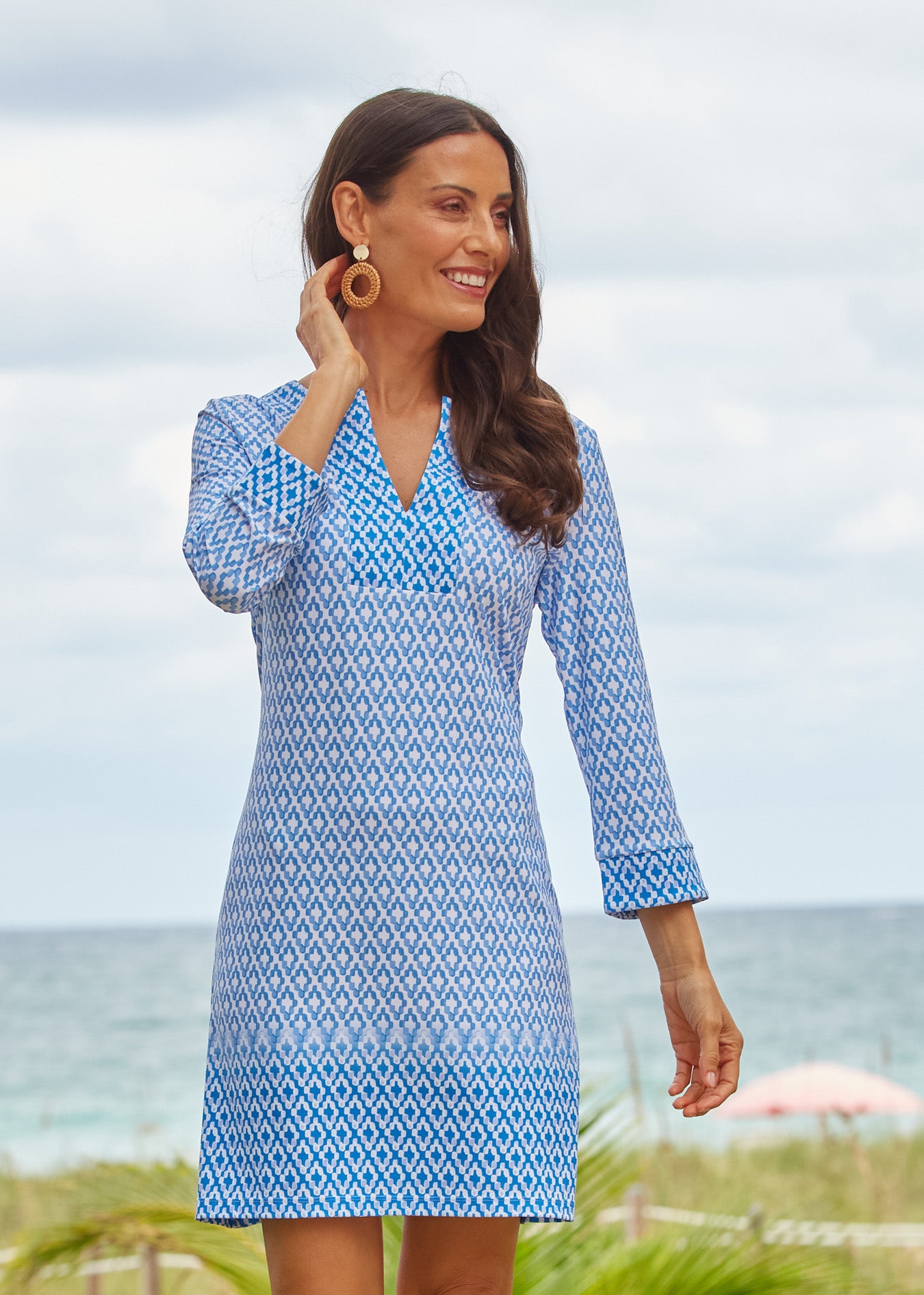 Cabana Life - Seaside Tunic Dress - Blue - XL Cabana Life - Seaside Tunic Dress - Blue - XL