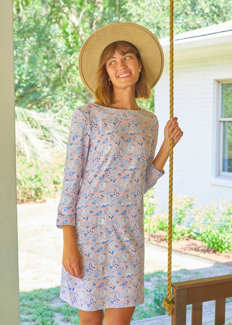 Woman wearing Marion Square Cabana Shift Dress