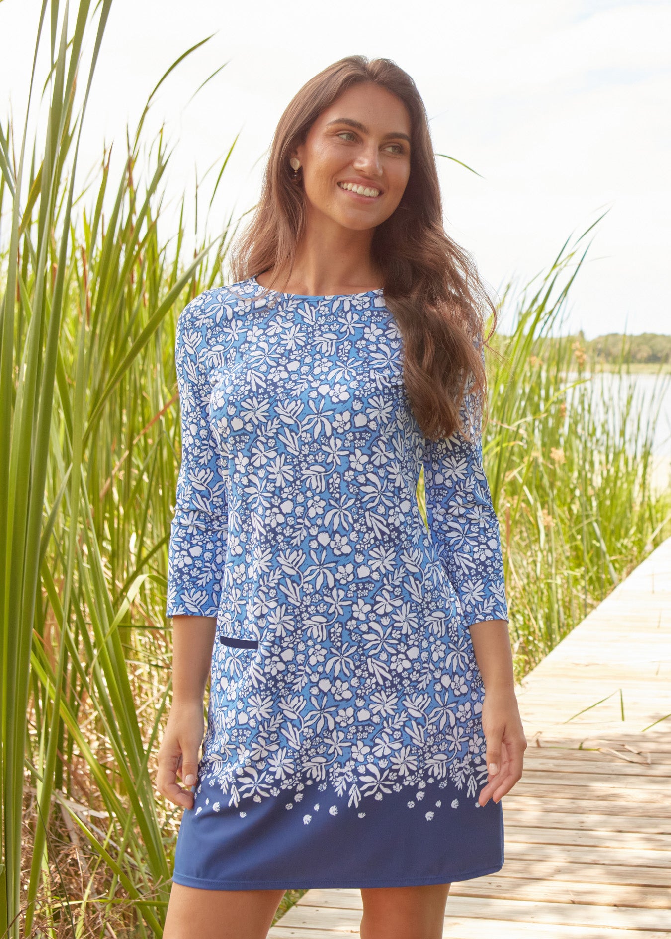 Seaside Floral Cabana Shift Dress | Cabana Life