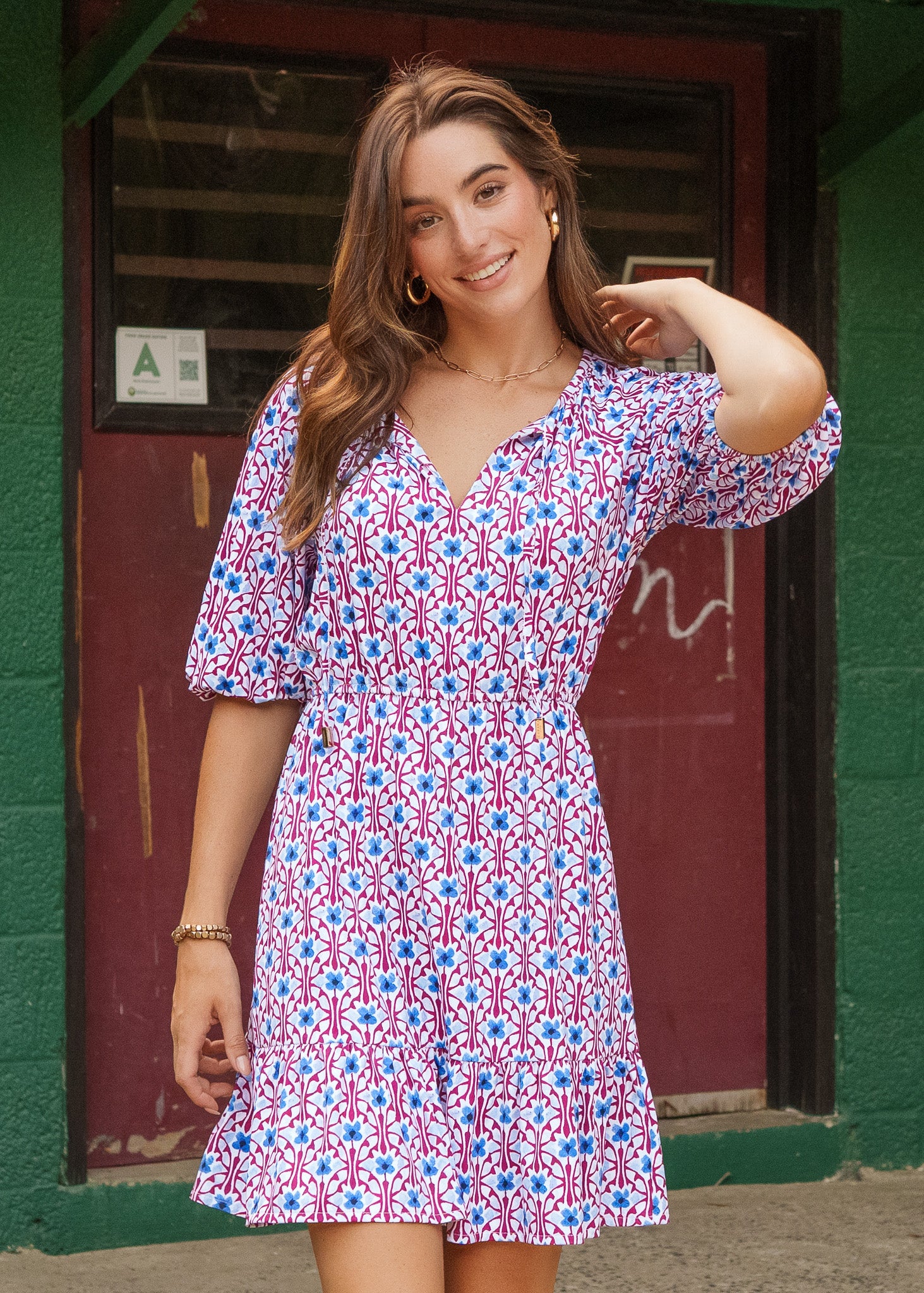 Concord Flowy Cinch Waist Dress S Concord Flowy Cinch Waist Dress S
