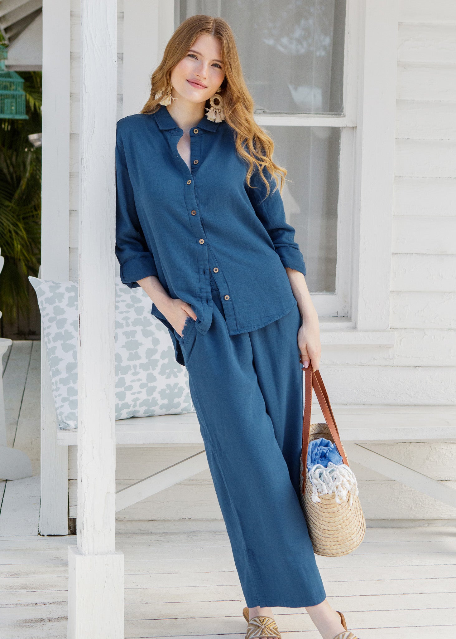 Harbor Gauze Button Down Shirt