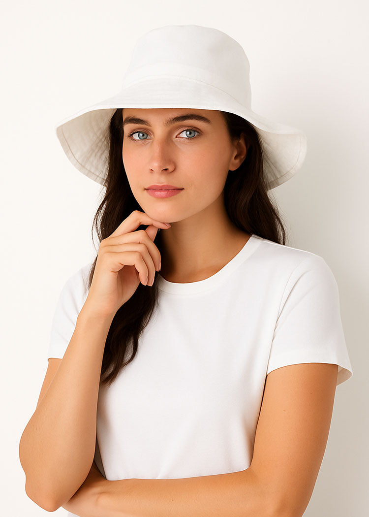 White Bucket Hat
