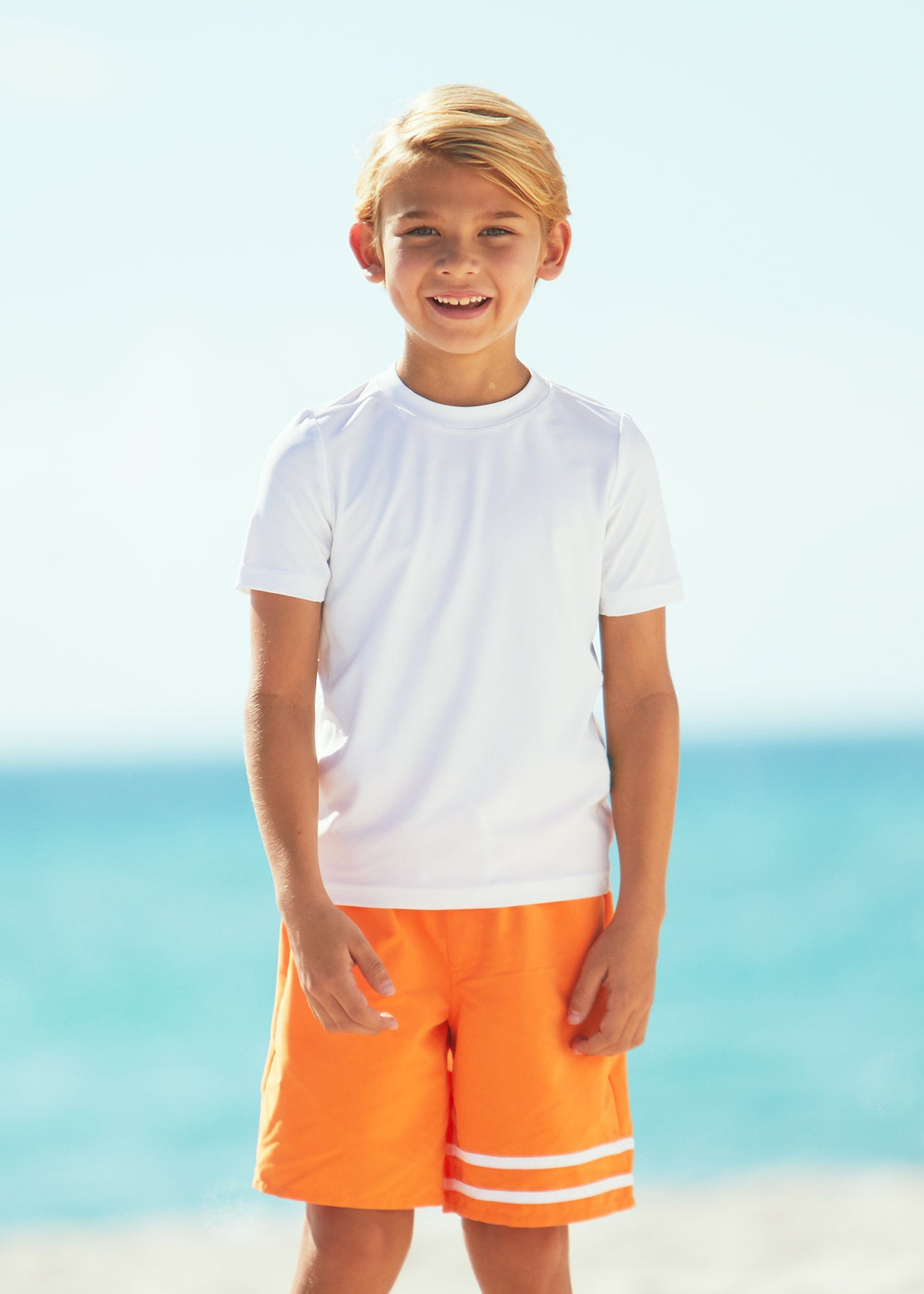 Kanu Surf Boys' Paradise UPF 50+ Sun Protective Rashguard Swim Shirt, Echelon White, 12 : Buy Online at Best Price in KSA - Souq is now Kanu Surf Boys' Paradise UPF 50+ Sun Protective Rashguard Swim Shirt, Echelon White, 12 : Buy Online at Best Price in KSA - Souq is now