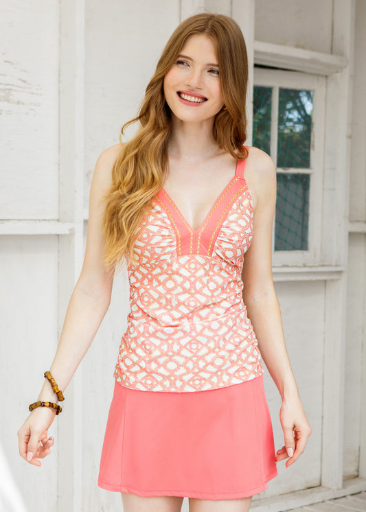 Coral Classic Swim Skirt