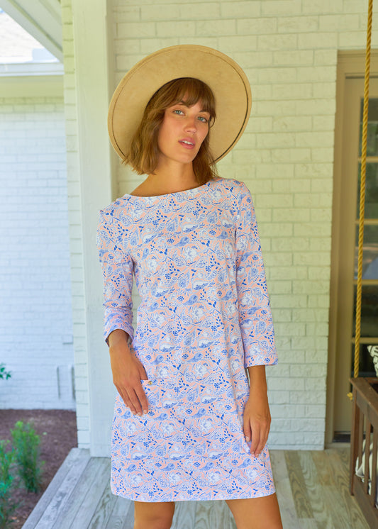 Woman wearing Marion Square Cabana Shift Dress