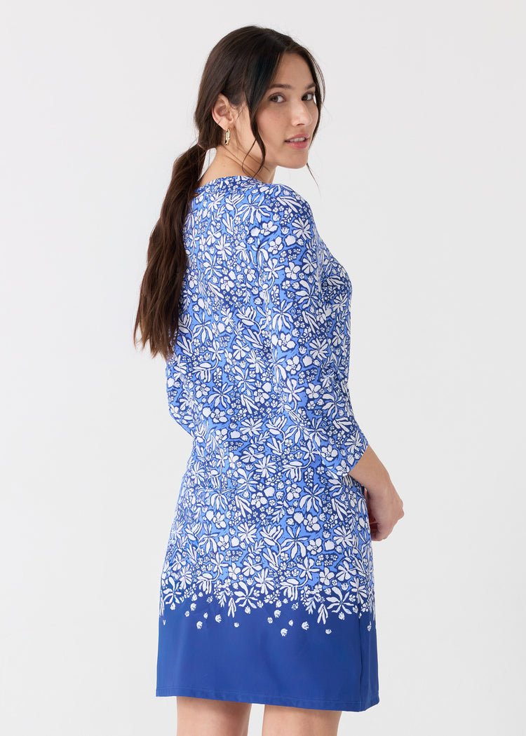 Seaside Floral Cabana Shift Dress