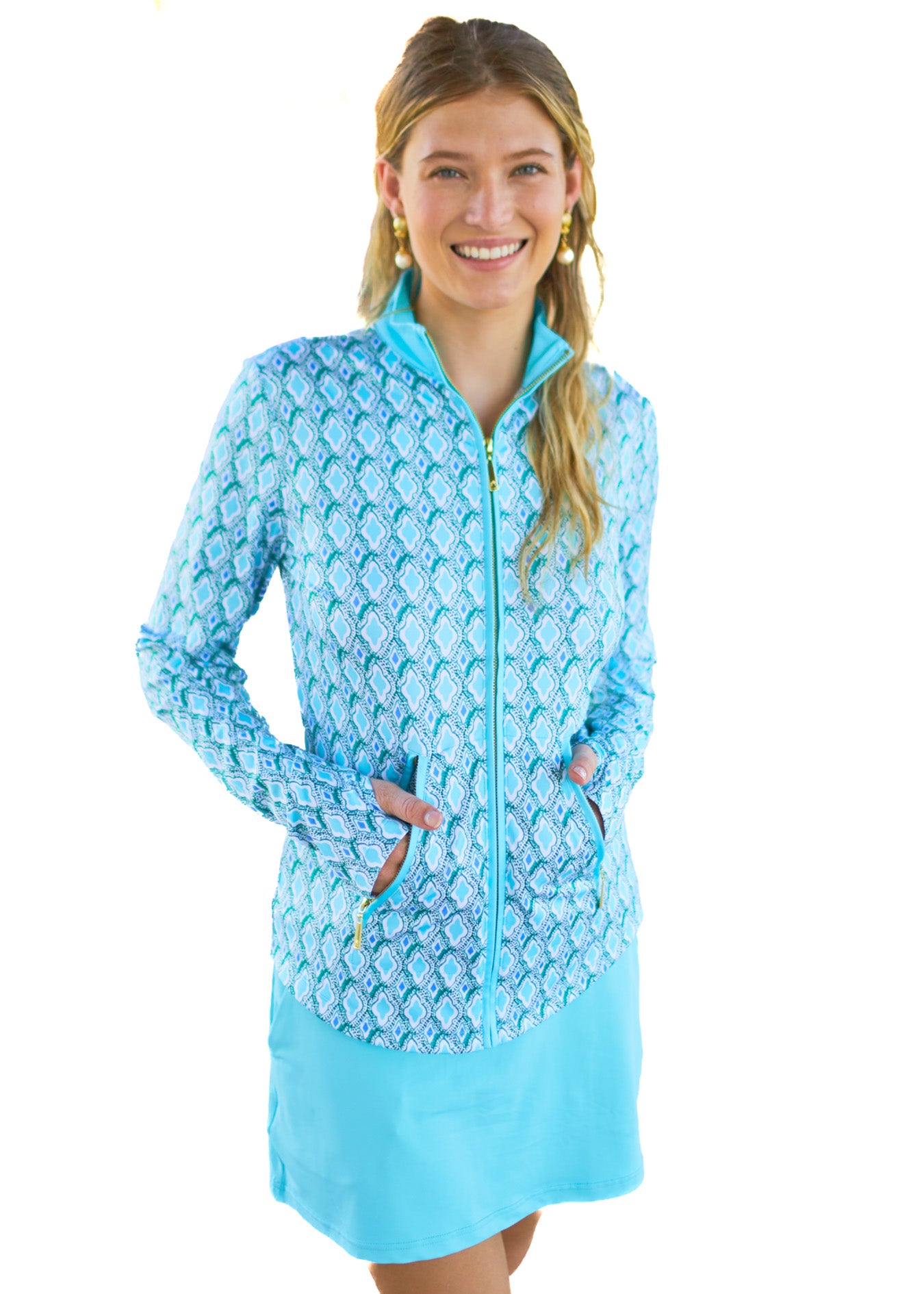 Full zip athletic jacket on sale