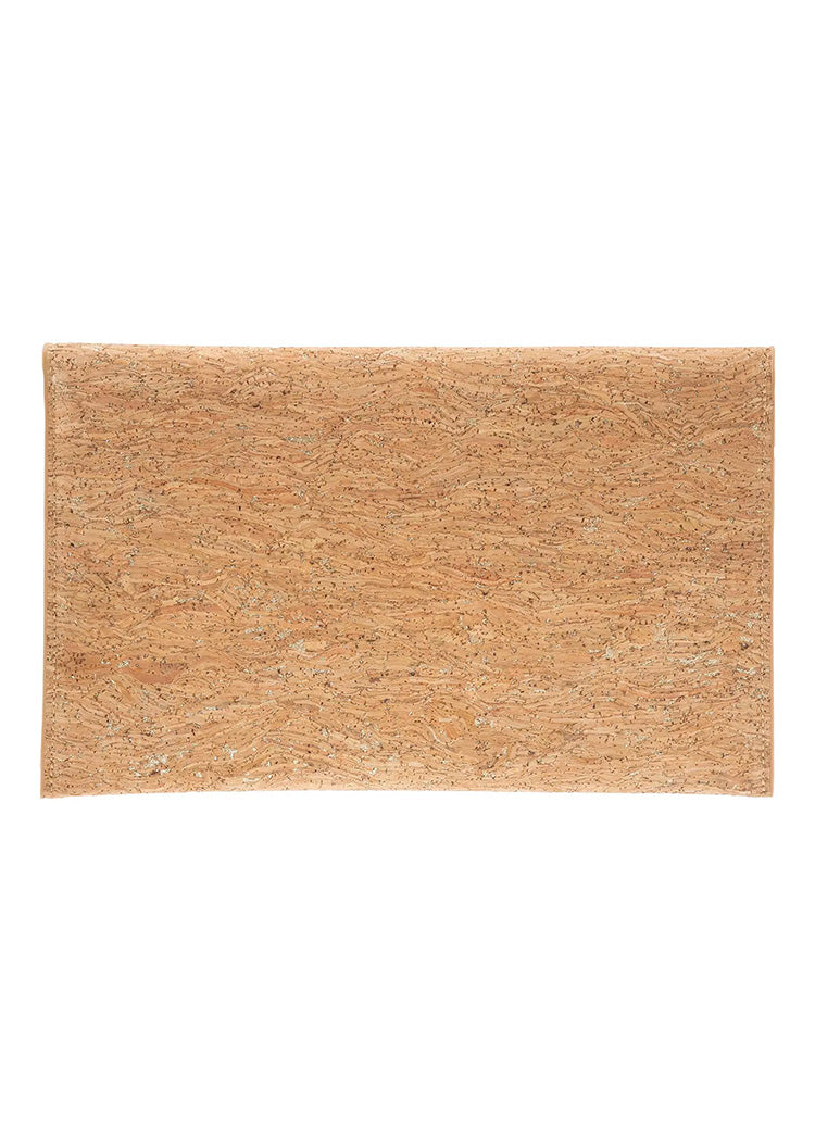 Cork envelope clutch