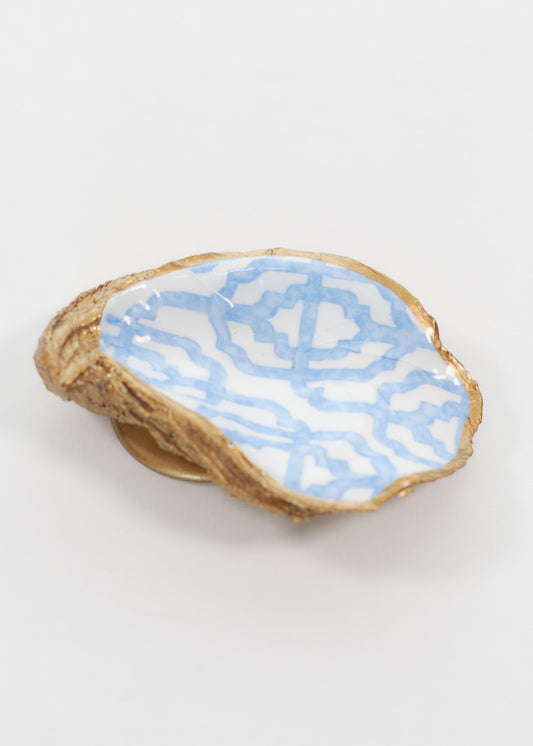 Lake Como Oyster Jewelry Dish on white background