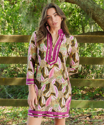 Women wearing a Cabana Life sun protective Myers Tunic Dress.