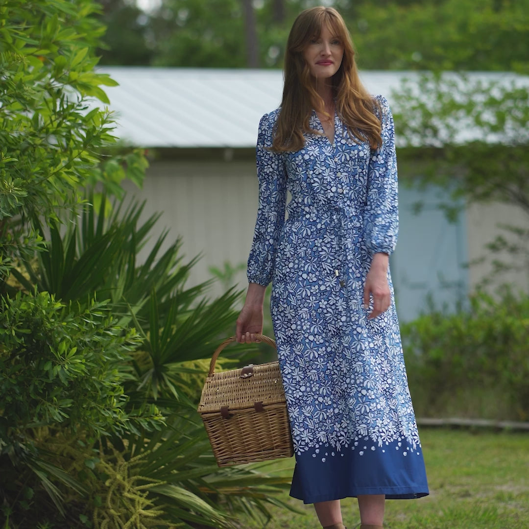 Camden Geo Button Down Maxi Dress | Cabana Life