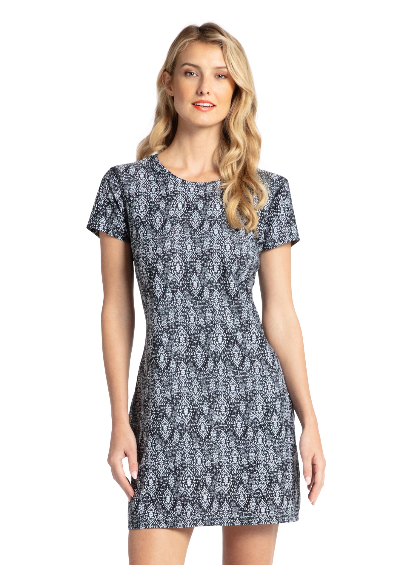 Sanibel Short Sleeve Shift Dress Sun Protective Clothing