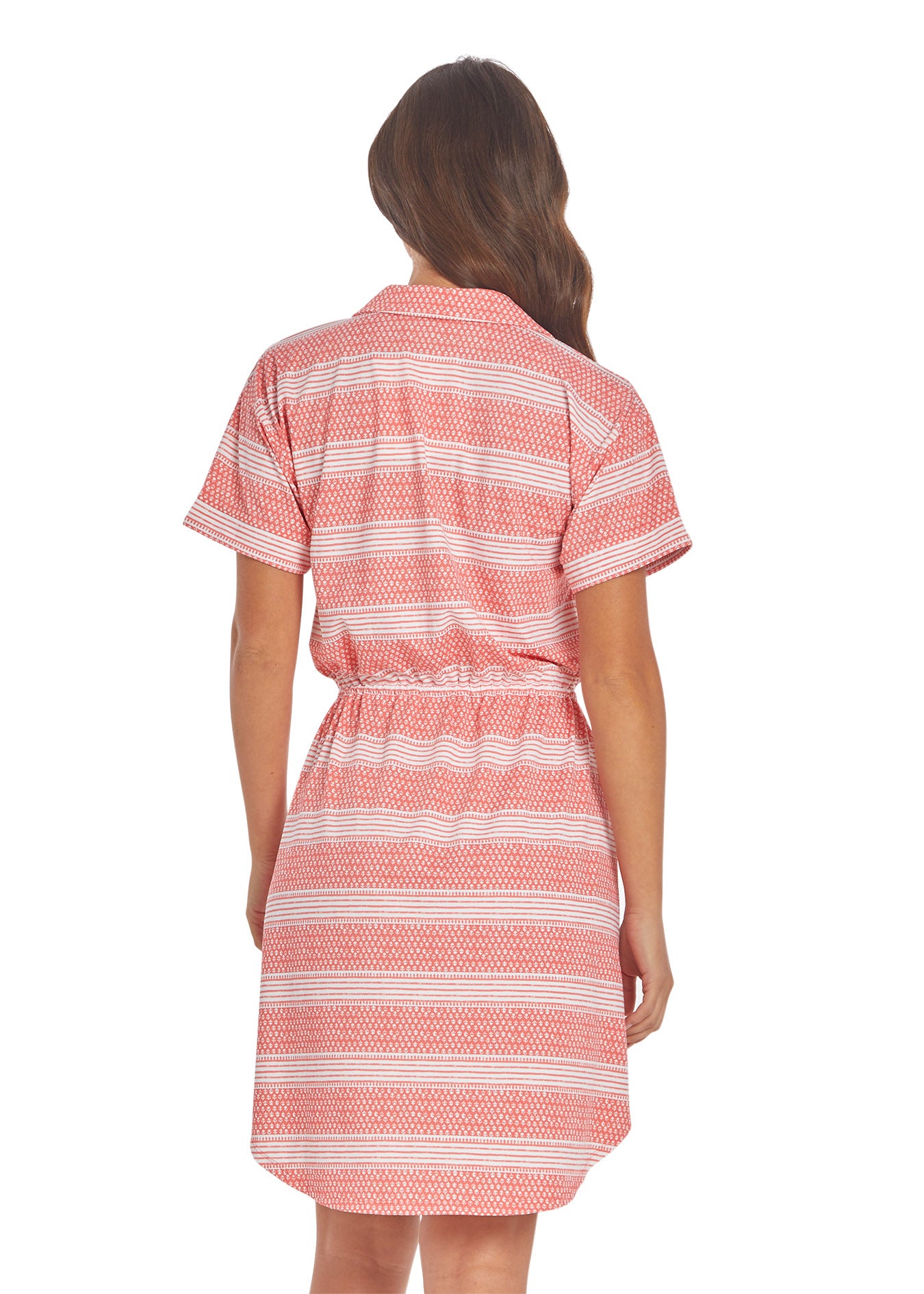 Back of woman wearing Nantucket Shirt Dress