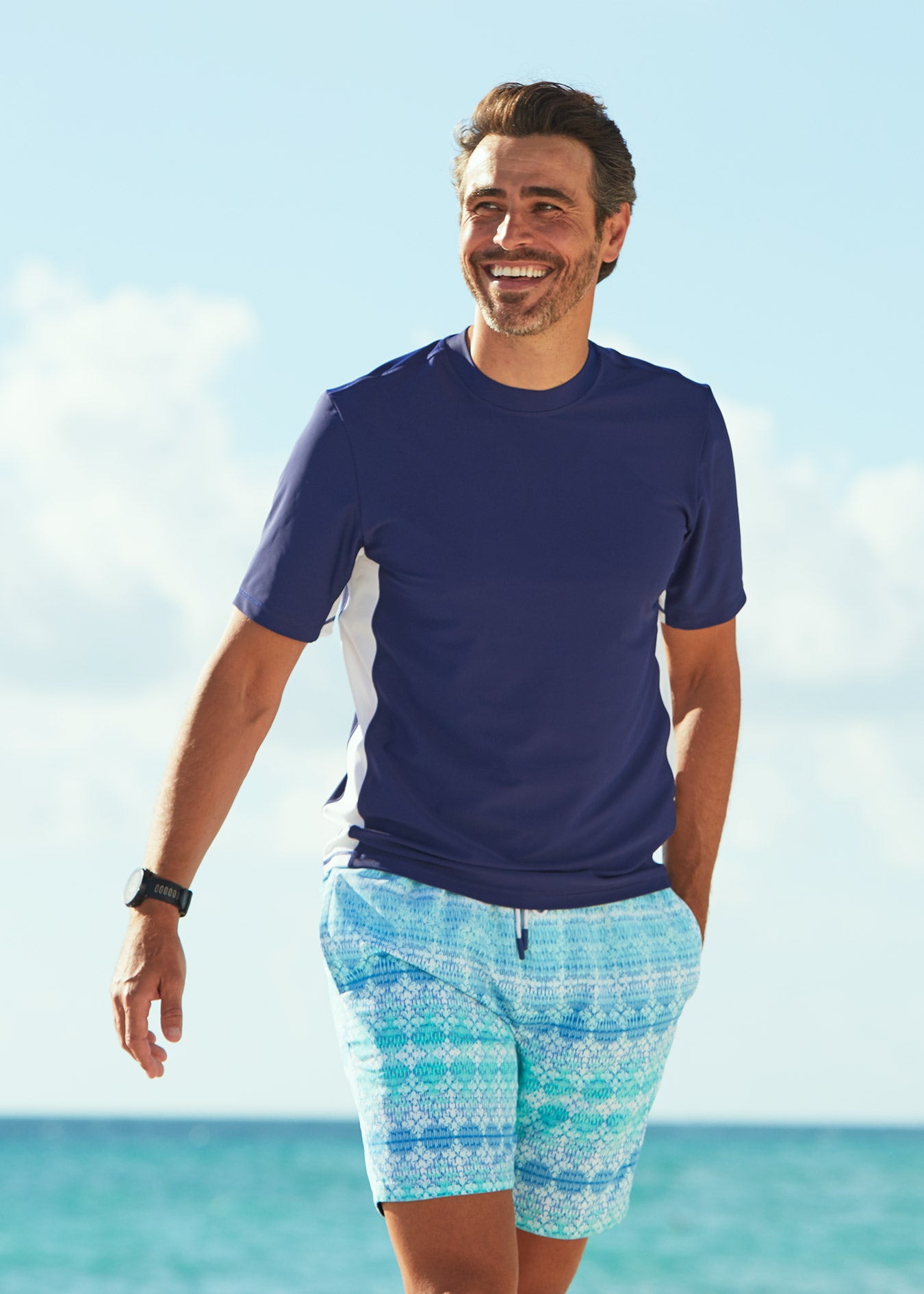 New Season LV Blue Sea Short For Men